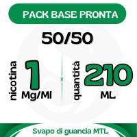 Base Neutra 50/50 210ml Nicotina 0.95 mg/ml