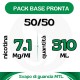 Pack Base neutra 50/50 310ml 7.1mg/ml di Nicotina