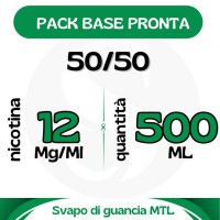 Base Neutra 50/50 500ml Nicotina 12 mg/ml