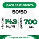 Pack Base neutra 50/50 700ml 14.3mg/ml di Nicotina