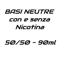 Base 50/50 con Nicotina 90ml